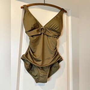 Michael Kors Olive One Piece Swimsuit